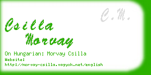 csilla morvay business card